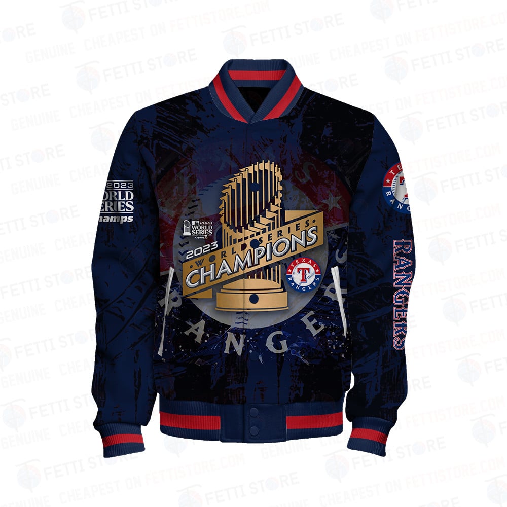 Texas Rangers World Series Champions Baseball Varsity Jacket - Famjoys Texas Rangers World Series Champions Baseball Varsity Jacket - Famjoys