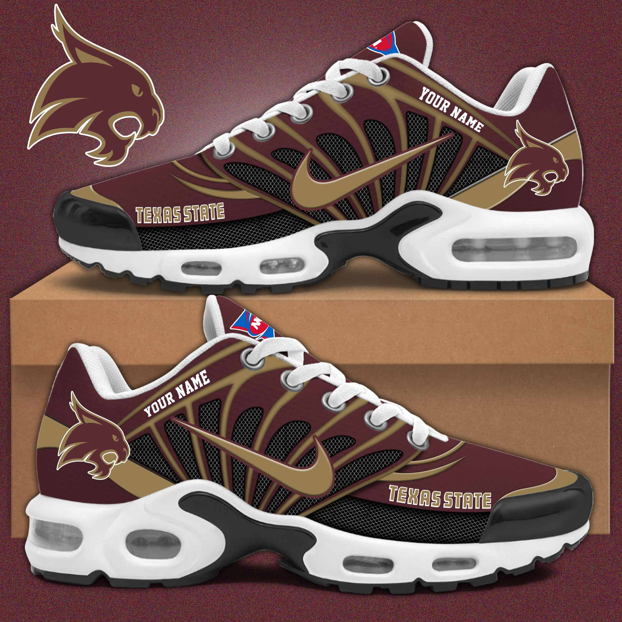Texas State Bobcats Personalized Shoes S516508 - Famjoys Texas State Bobcats Personalized Shoes S516508 - Famjoys