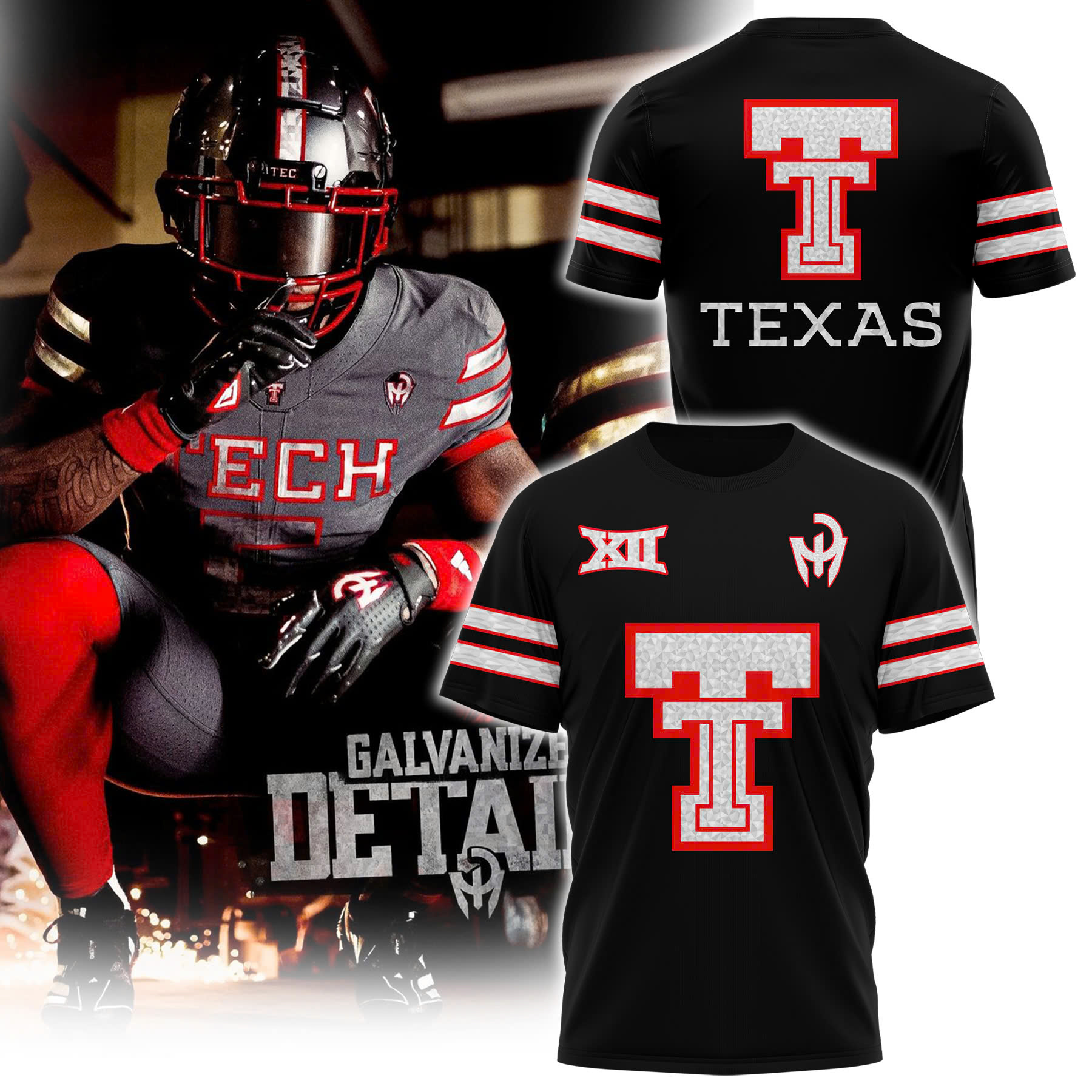 Texas Tech Football Galvanized†Hoodie - Famjoys Texas Tech Football Galvanized†Hoodie - Famjoys