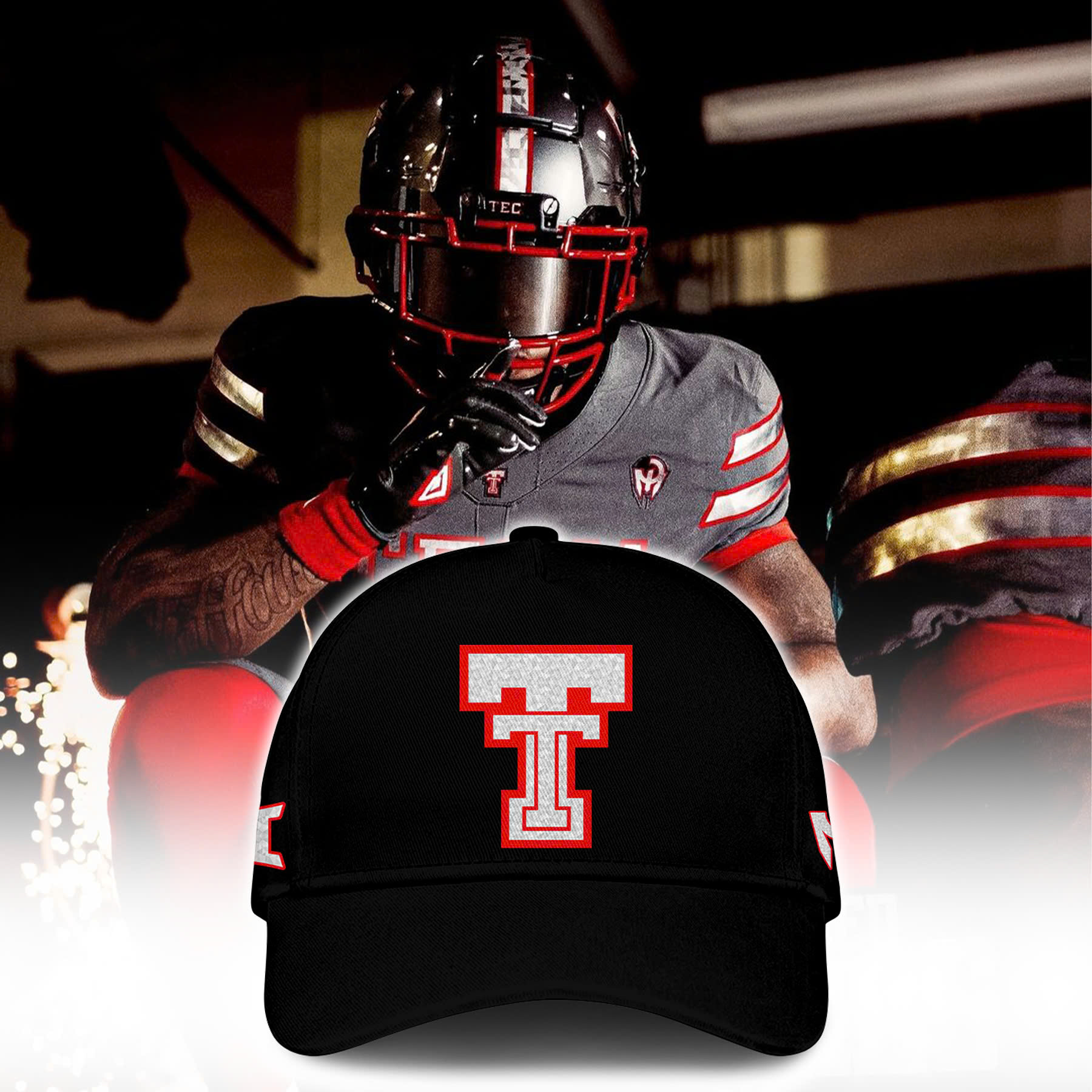 Texas Tech Football Galvanized†Hoodie - Famjoys Texas Tech Football Galvanized†Hoodie - Famjoys