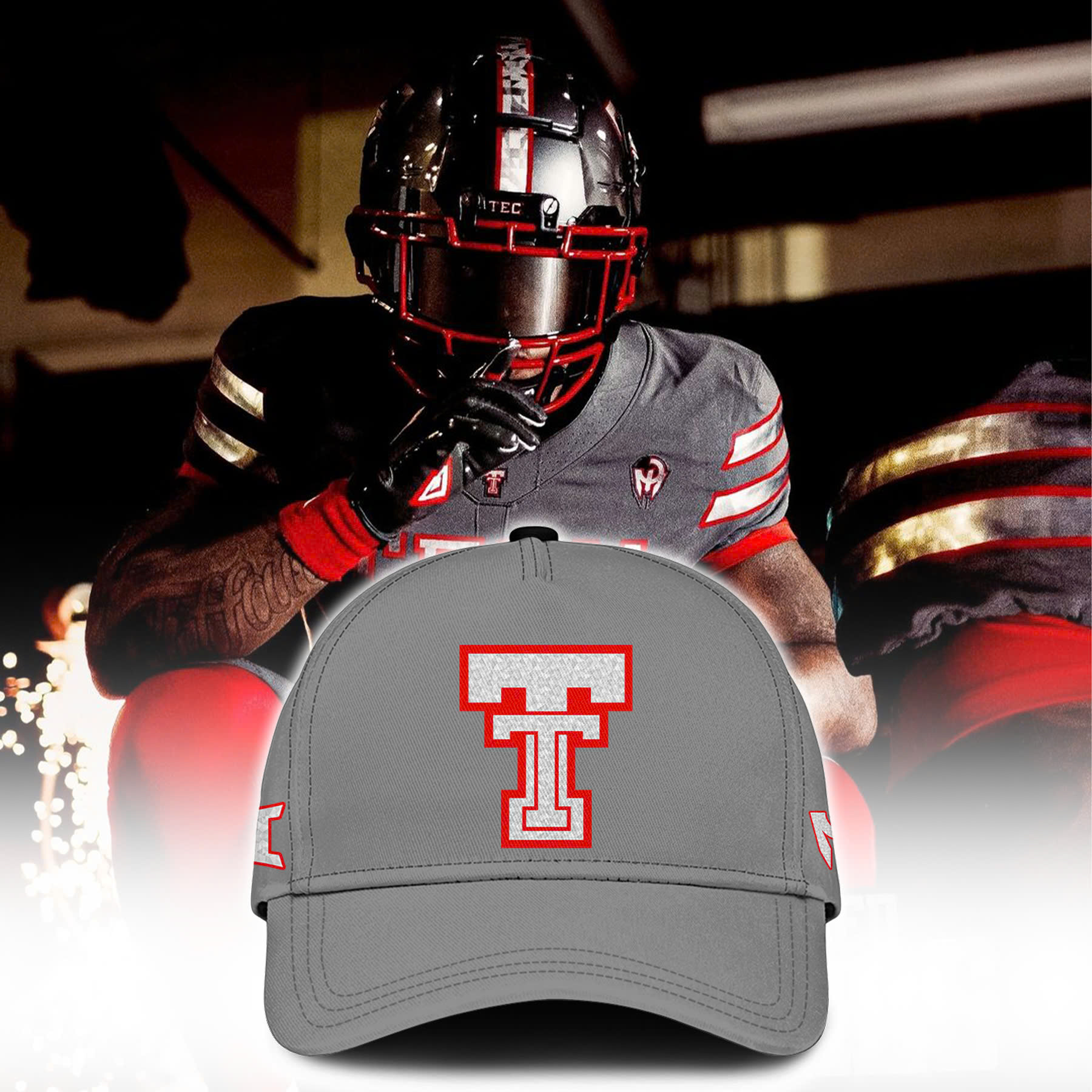 Texas Tech Football Galvanized†Hoodie - Famjoys Texas Tech Football Galvanized†Hoodie - Famjoys