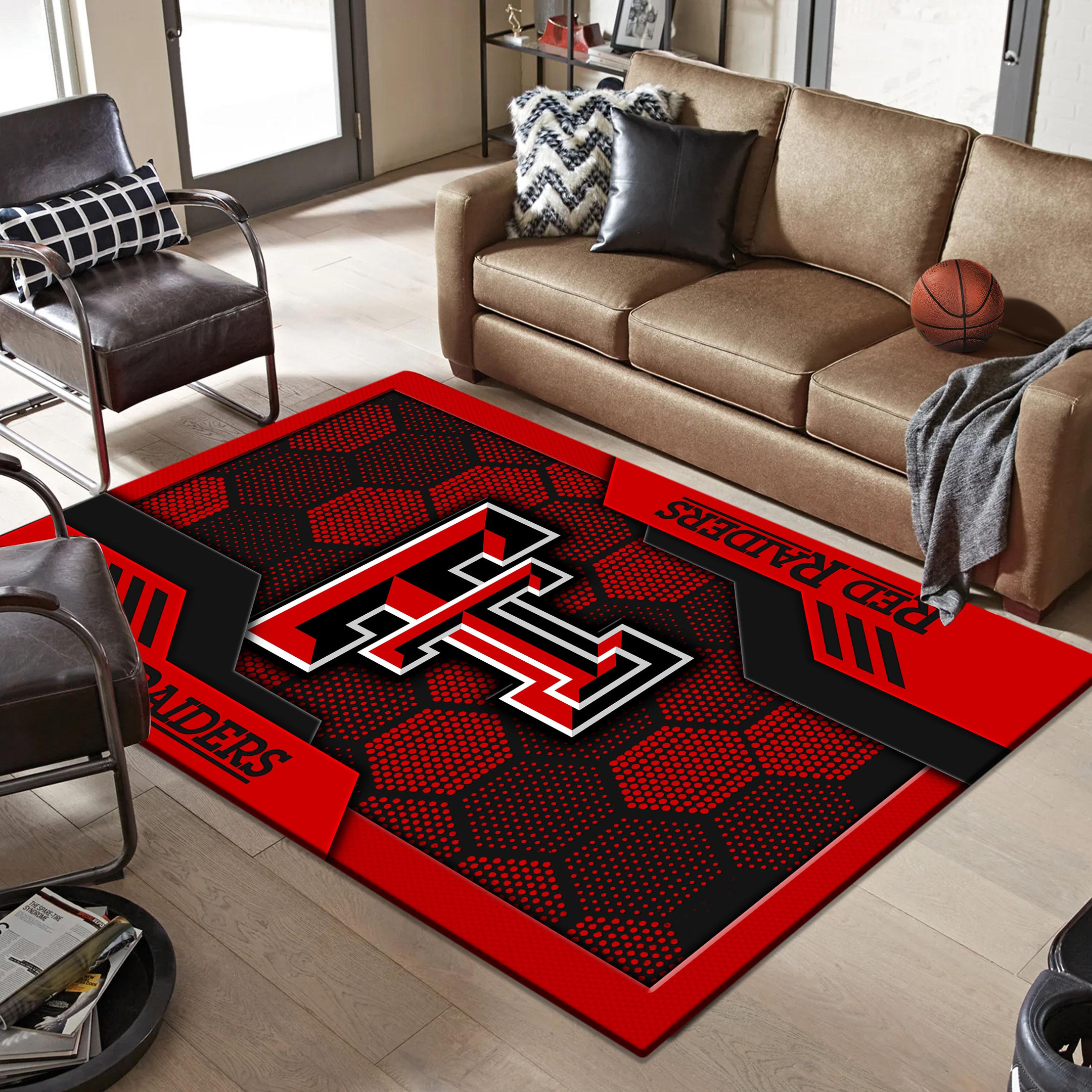 Texas Tech Red Raiders Area Rugs 3734 - Famjoys Texas Tech Red Raiders Area Rugs 3734 - Famjoys
