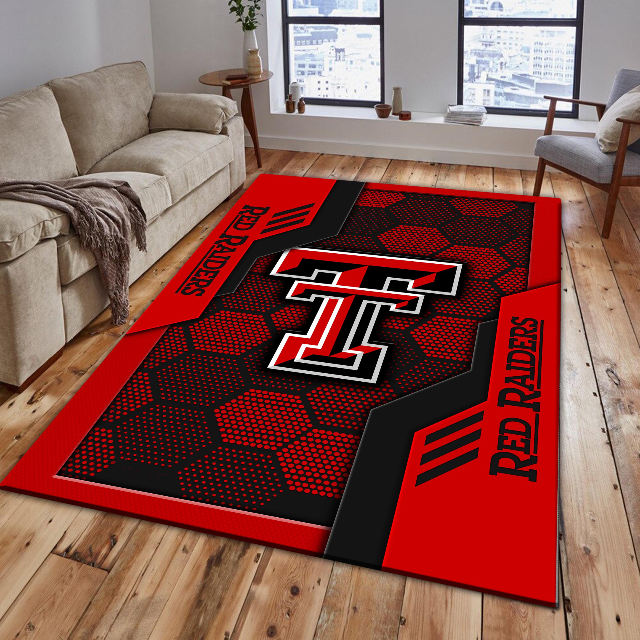 Texas Tech Red Raiders Area Rugs 3734 - Famjoys Texas Tech Red Raiders Area Rugs 3734 - Famjoys