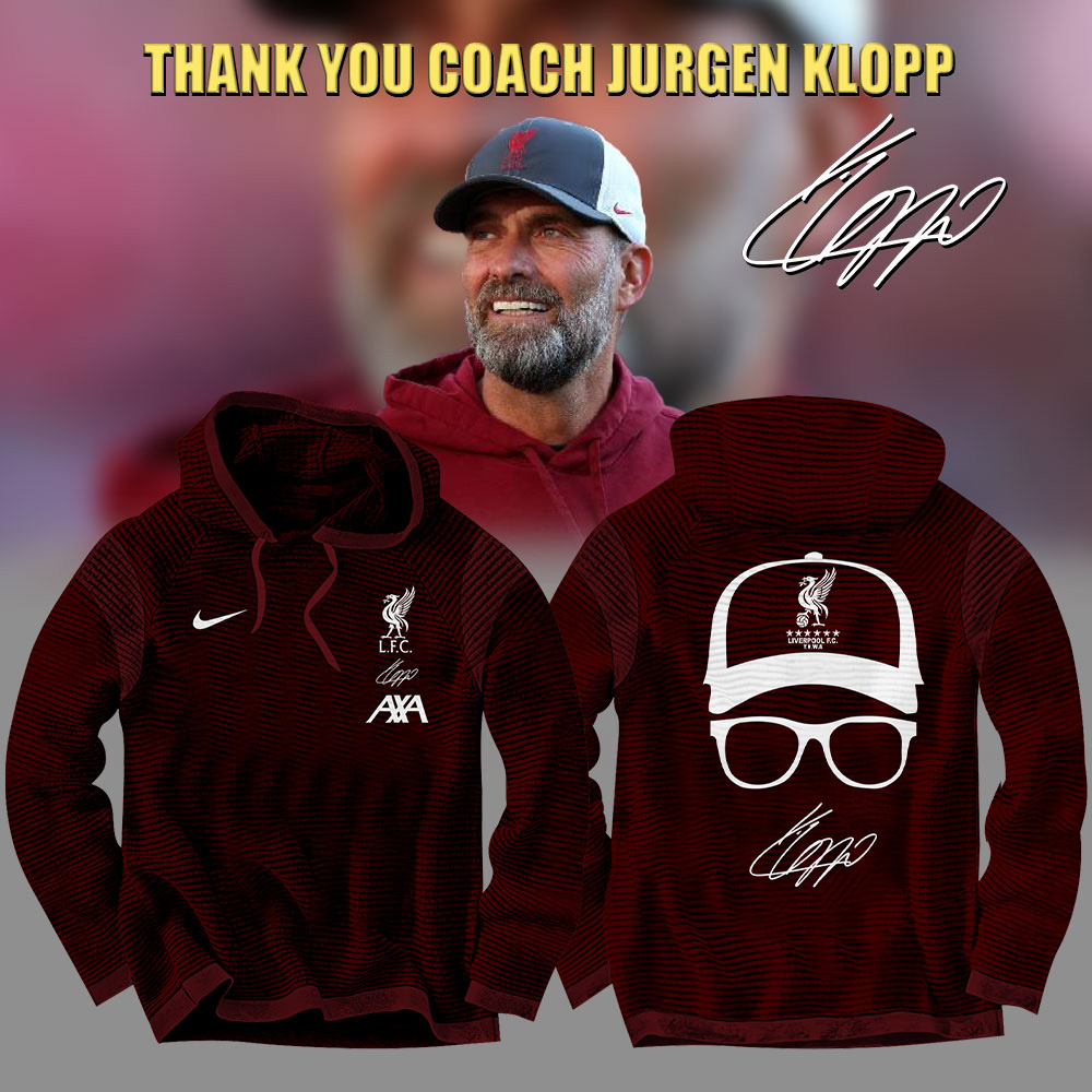 Thank You Coach Jurgen Klopp Hooded -SP29012410ID10DS10 - Famjoys Thank You Coach Jurgen Klopp Hooded -SP29012410ID10DS10 - Famjoys