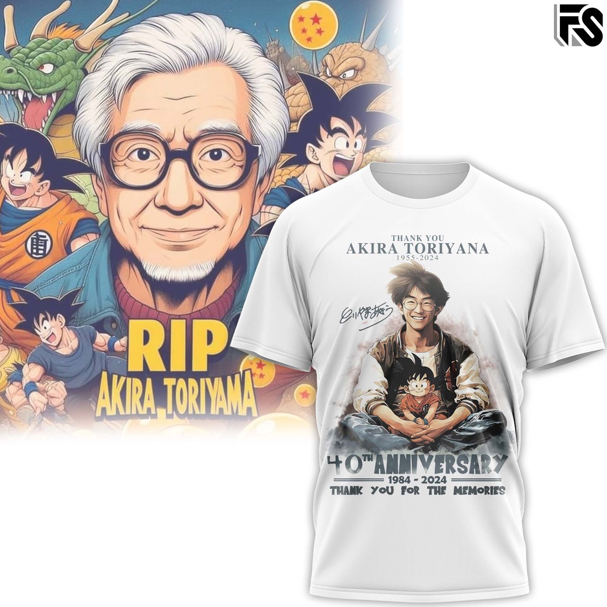 Thank you memories Akira Toriyama Hoodie - Famjoys Thank you memories Akira Toriyama Hoodie - Famjoys