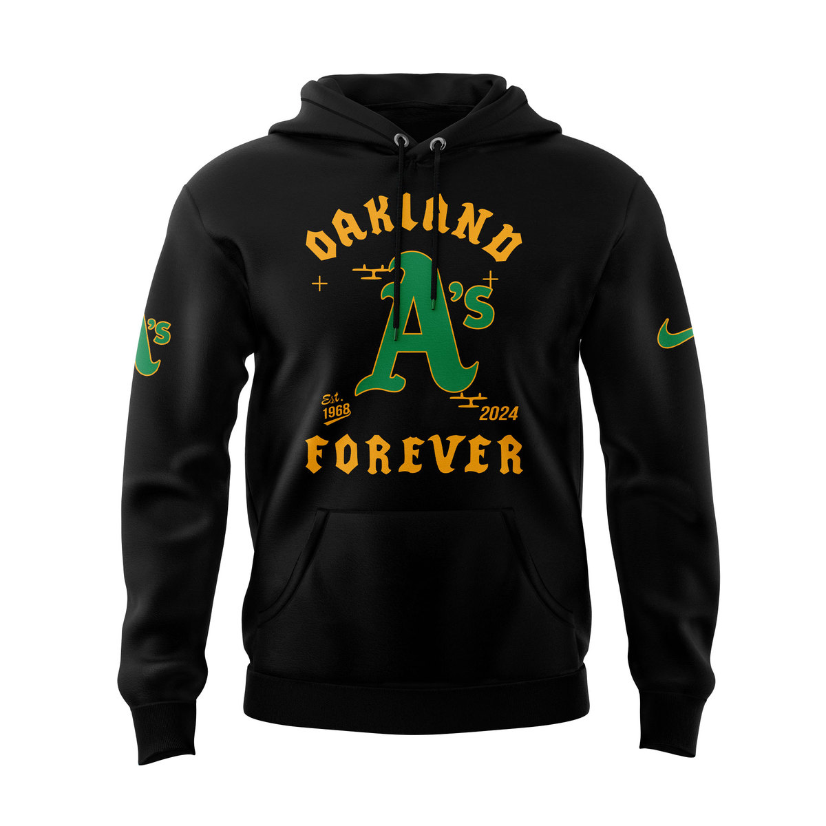 Thank You Oakland Athletics Black Hoodie NT28092410ID10DS10 - Famjoys Thank You Oakland Athletics Black Hoodie NT28092410ID10DS10 - Famjoys