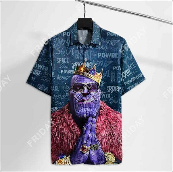 Thanos The Infinity Thug Life Hawaiian Shirt - Famjoys Thanos The Infinity Thug Life Hawaiian Shirt - Famjoys