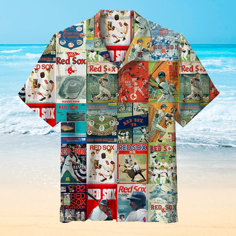 The Boston Red Sox Baseball Unisex Hawaiian Shirt - Famjoys The Boston Red Sox Baseball Unisex Hawaiian Shirt - Famjoys