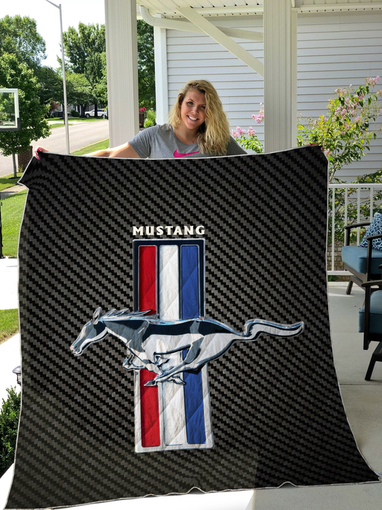 The Ford Mustang Quilt Blanket - Famjoys The Ford Mustang Quilt Blanket - Famjoys