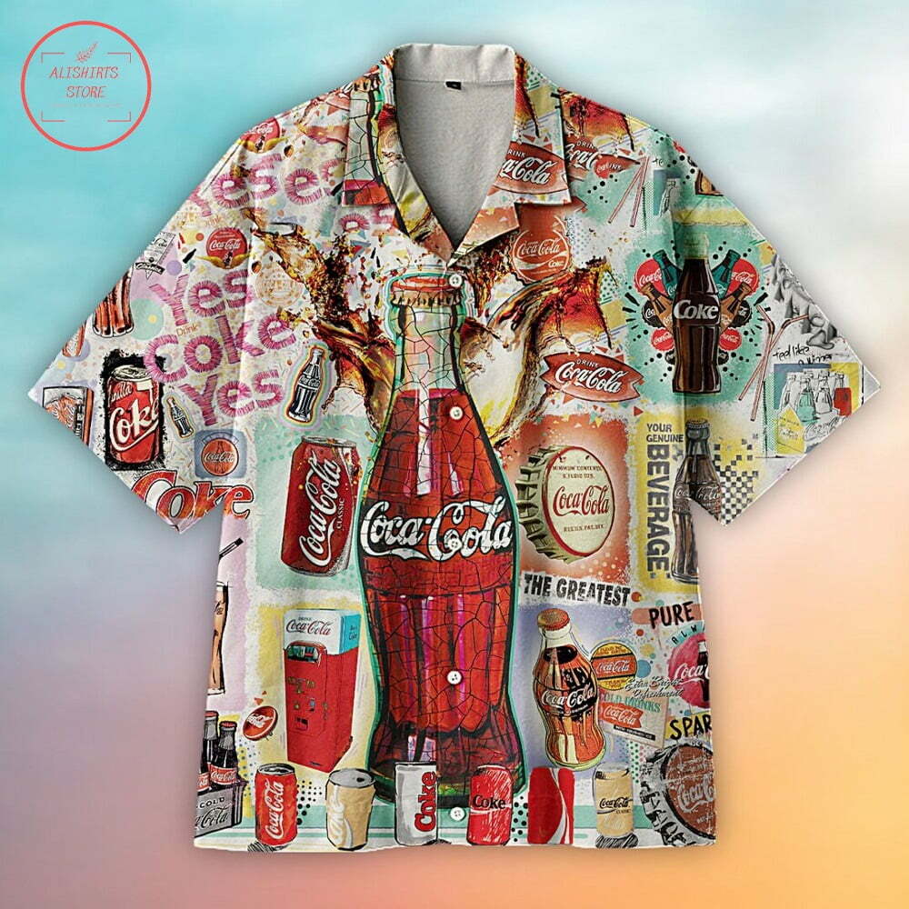 The Greatest Coca-cola Hawaiian Shirt - Famjoys The Greatest Coca-cola Hawaiian Shirt - Famjoys
