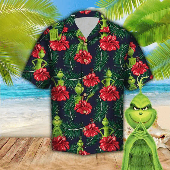 The Grinch Hawaiian Shirt - Famjoys The Grinch Hawaiian Shirt - Famjoys