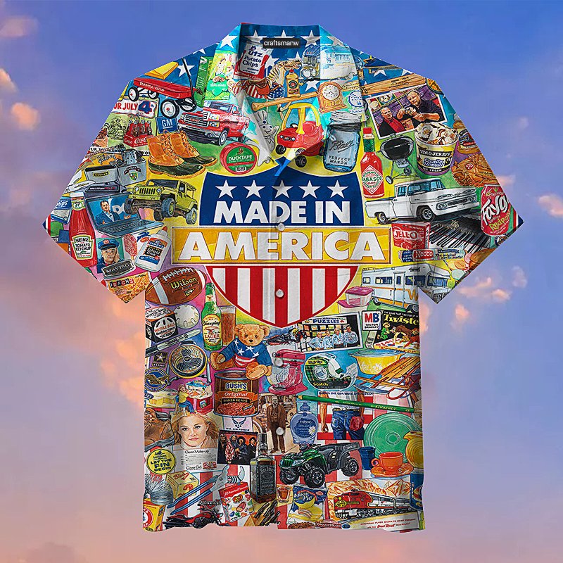 The List Wonderful Products Made In America Hawaiian Shirt - Famjoys The List Wonderful Products Made In America Hawaiian Shirt - Famjoys