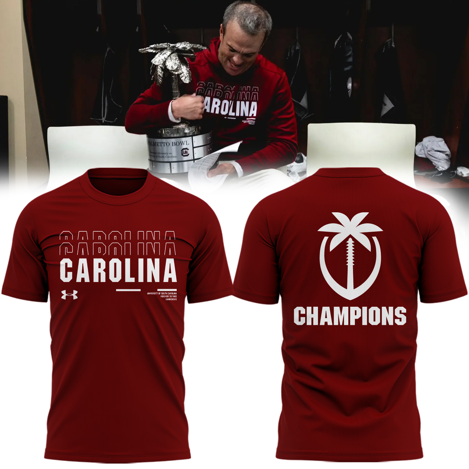 The Palmetto Bowl Champions Gamecocks Football Hoodie - Famjoys The Palmetto Bowl Champions Gamecocks Football Hoodie - Famjoys