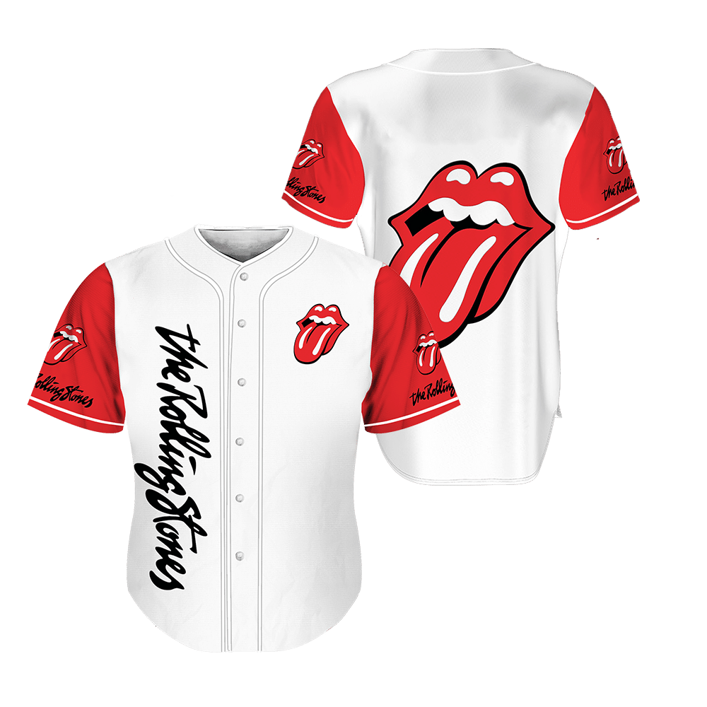 The Rolling Stones  Baseball Jersey Ver1 (Red&White)