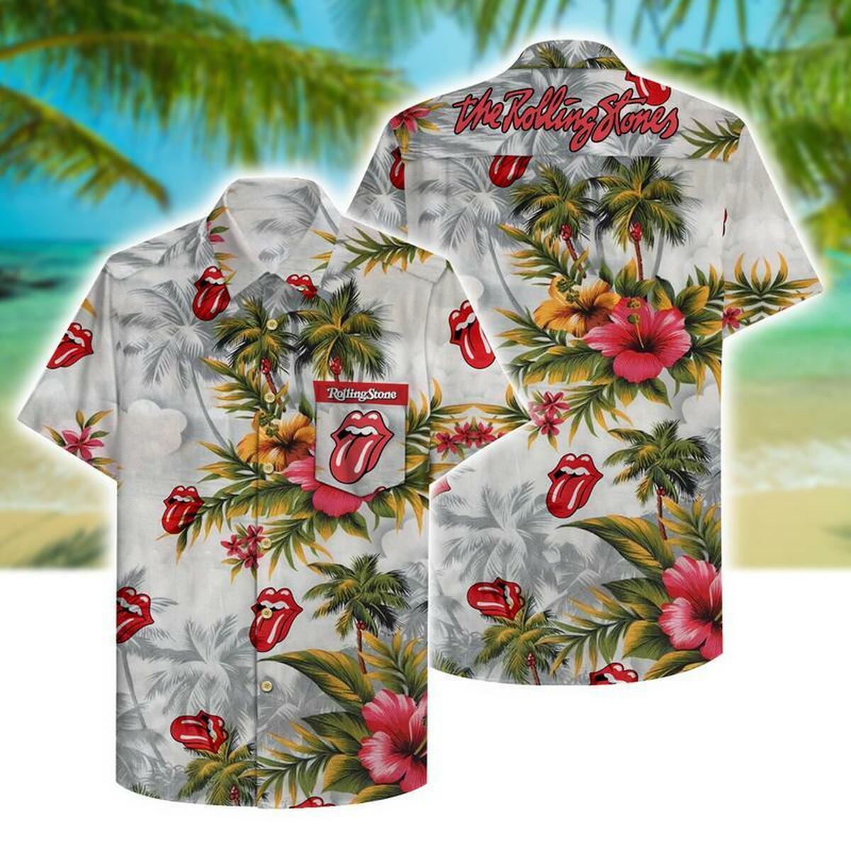 The Rolling Stones Hawaii Hawaiian Shirt - Famjoys The Rolling Stones Hawaii Hawaiian Shirt - Famjoys