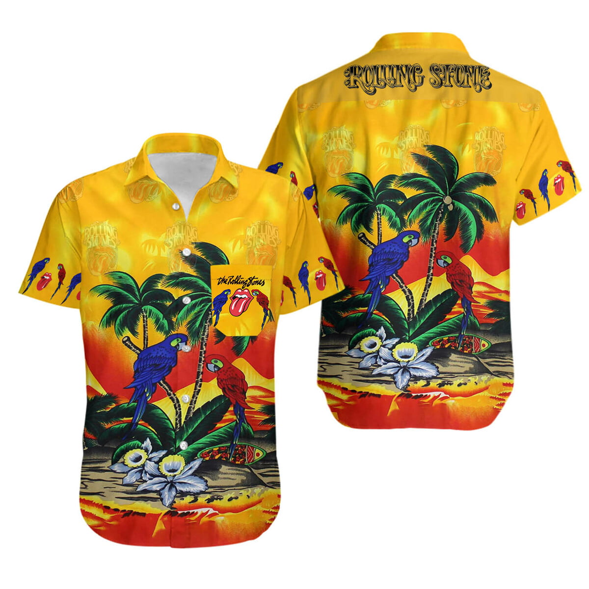 The Rolling Stones Hawaii Hawaiian Shirt - Famjoys The Rolling Stones Hawaii Hawaiian Shirt - Famjoys