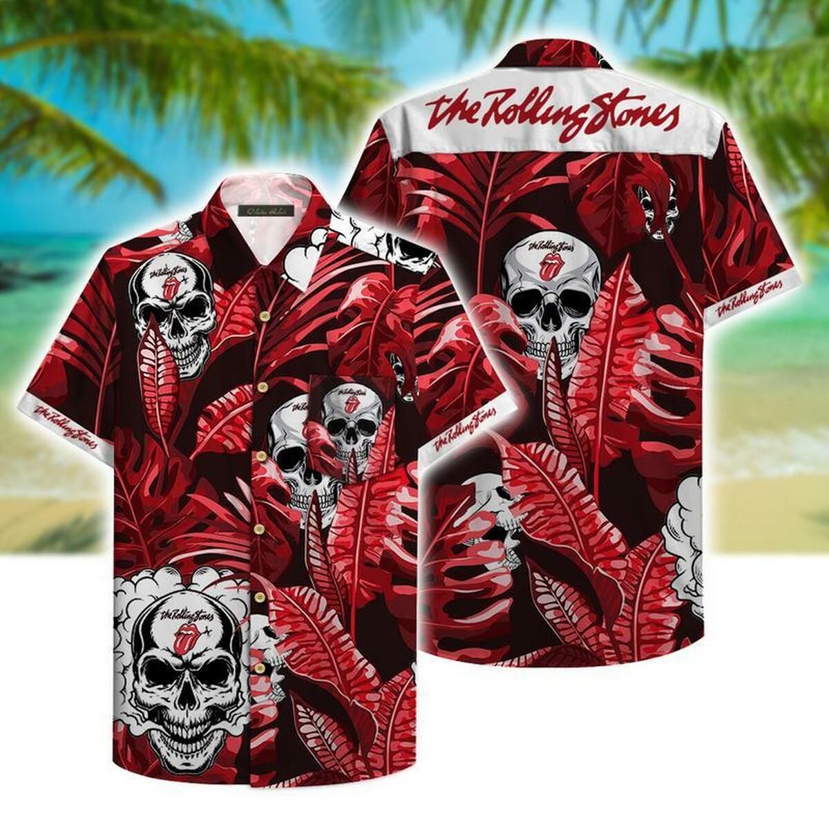 The Rolling Stones Hawaii Hawaiian Shirt - Famjoys The Rolling Stones Hawaii Hawaiian Shirt - Famjoys