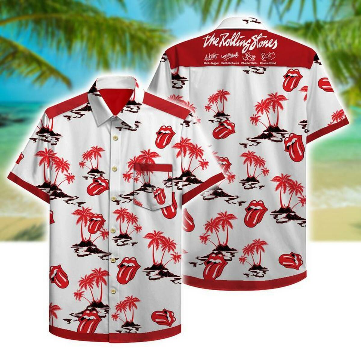 The Rolling Stones Hawaii Hawaiian Shirt - Famjoys The Rolling Stones Hawaii Hawaiian Shirt - Famjoys