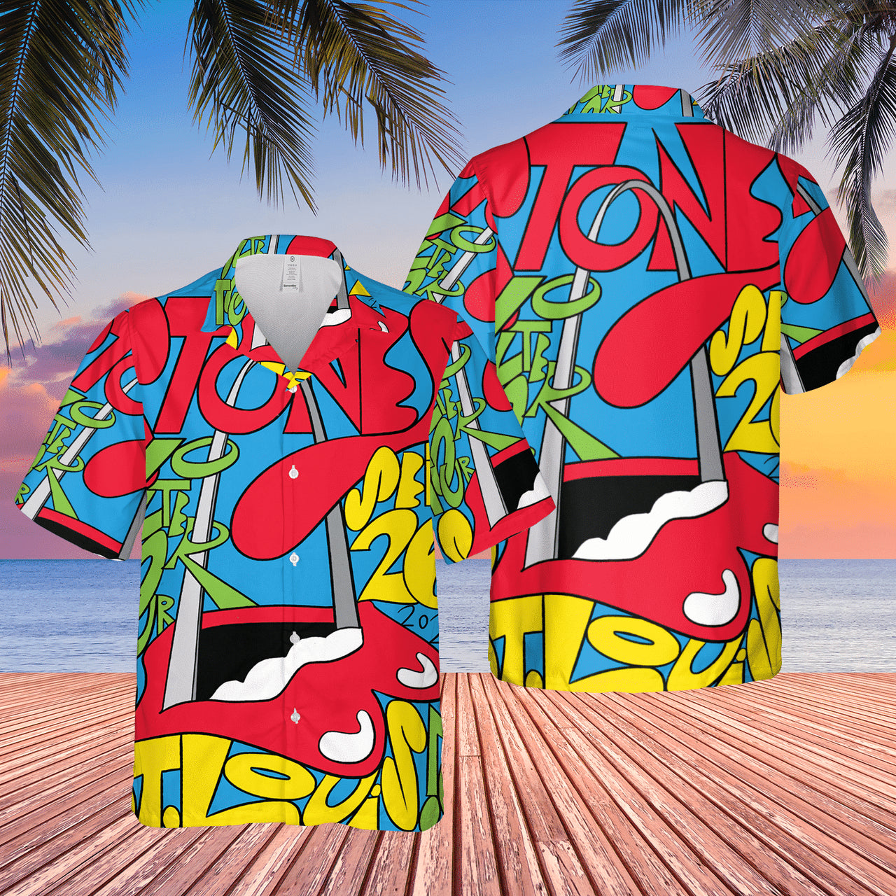 The Rolling Stones No Filter St. Louis Hawaiian Shirt - Famjoys The Rolling Stones No Filter St. Louis Hawaiian Shirt - Famjoys