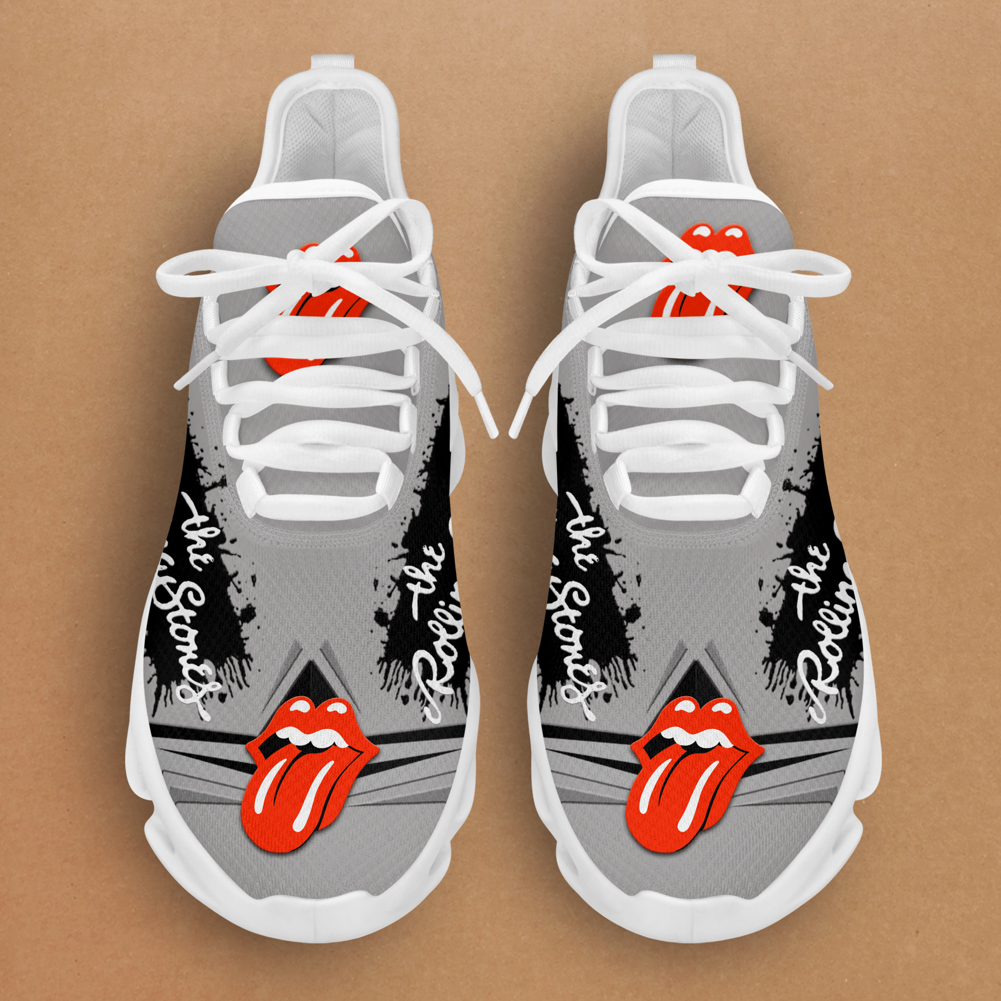 The Rolling Stones OW Grey Shoes - Famjoys The Rolling Stones OW Grey Shoes - Famjoys