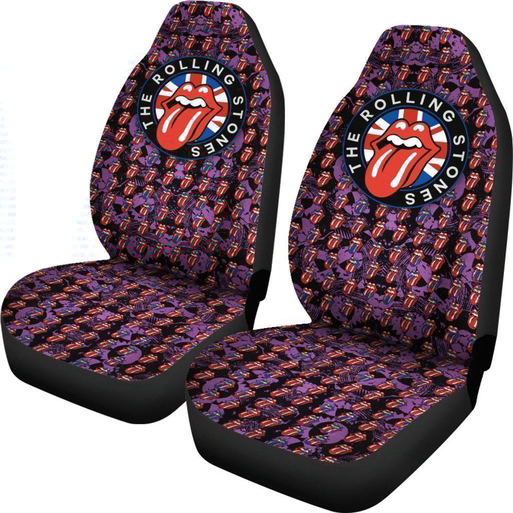 The Rolling Stones Rock And Roll Band Car Seat Covers 0301 - Famjoys The Rolling Stones Rock And Roll Band Car Seat Covers 0301 - Famjoys