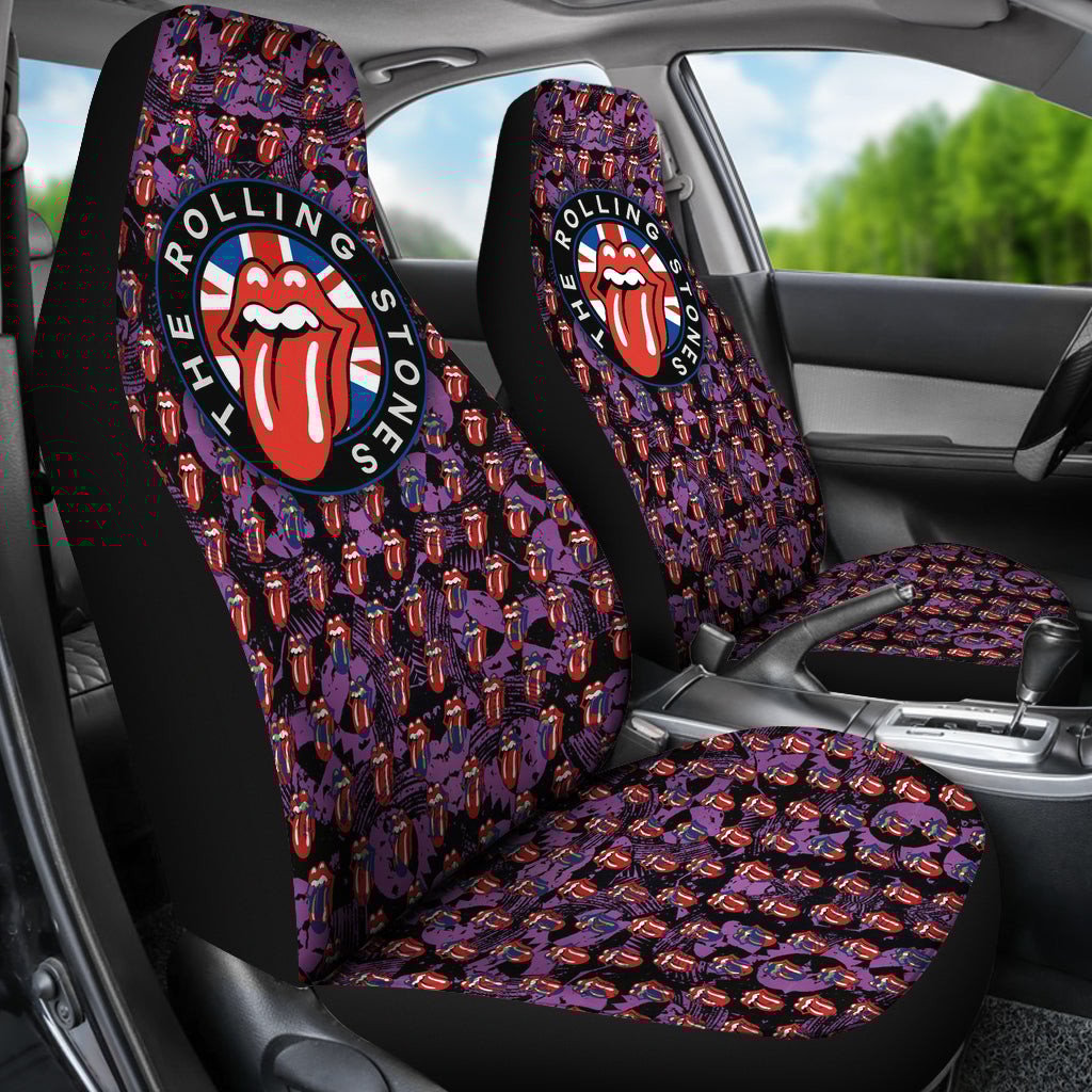 The Rolling Stones Rock And Roll Band Car Seat Covers 0301 - Famjoys The Rolling Stones Rock And Roll Band Car Seat Covers 0301 - Famjoys