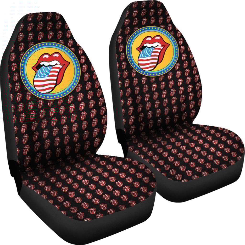 The Rolling Stones Rock And Roll Band Car Seat Covers 0303 - Famjoys The Rolling Stones Rock And Roll Band Car Seat Covers 0303 - Famjoys