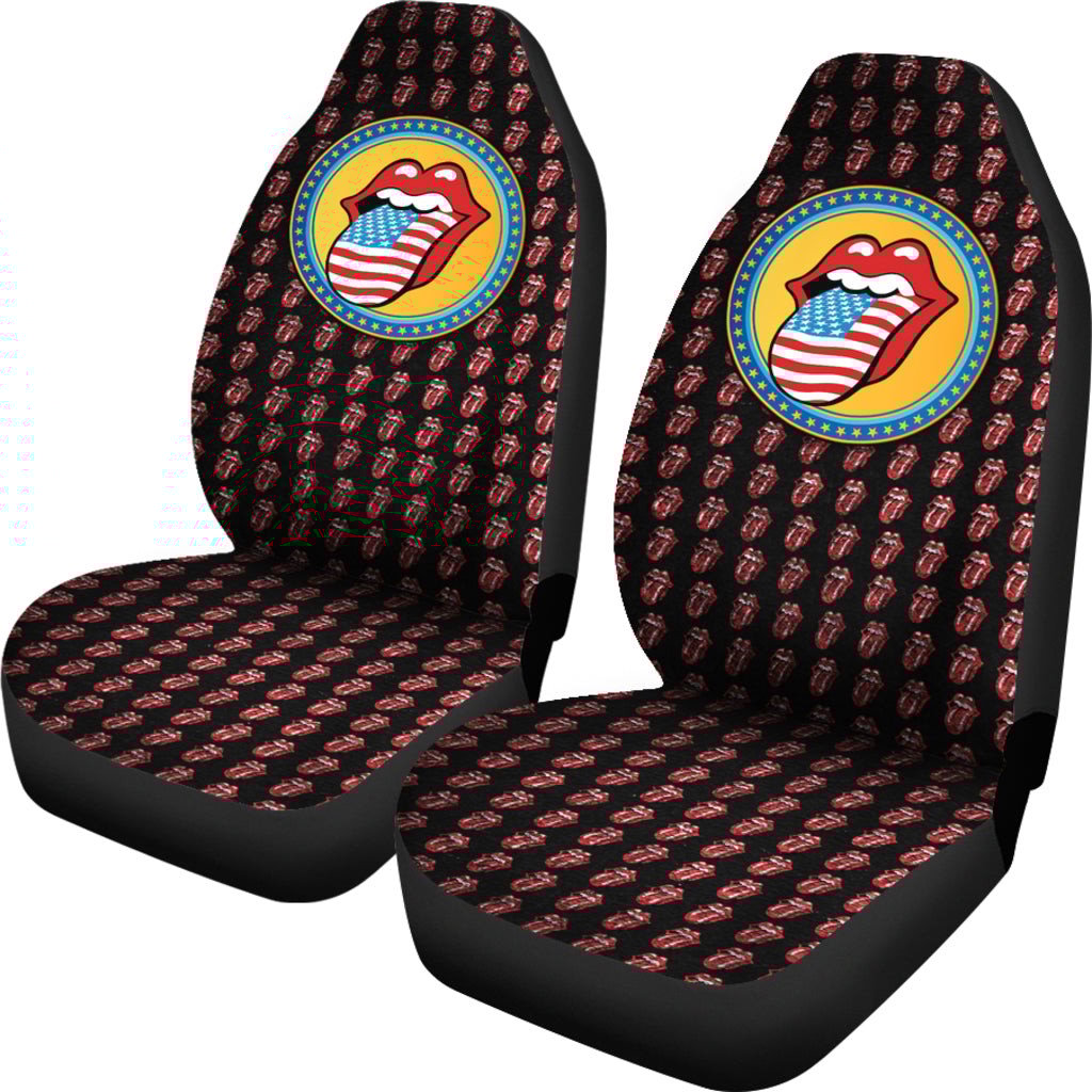 The Rolling Stones Rock And Roll Band Car Seat Covers 0303 - Famjoys The Rolling Stones Rock And Roll Band Car Seat Covers 0303 - Famjoys