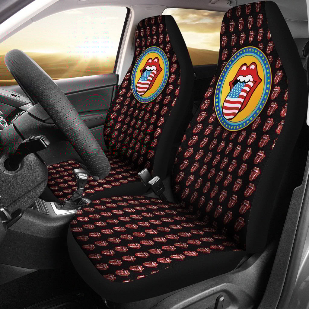 The Rolling Stones Rock And Roll Band Car Seat Covers 0303 - Famjoys The Rolling Stones Rock And Roll Band Car Seat Covers 0303 - Famjoys