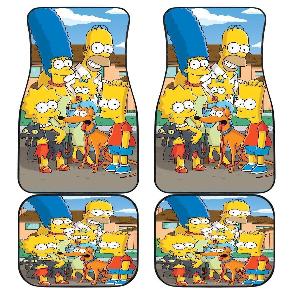 The Simpsons Tv Cartoon Car Floor Mats - Famjoys The Simpsons Tv Cartoon Car Floor Mats - Famjoys