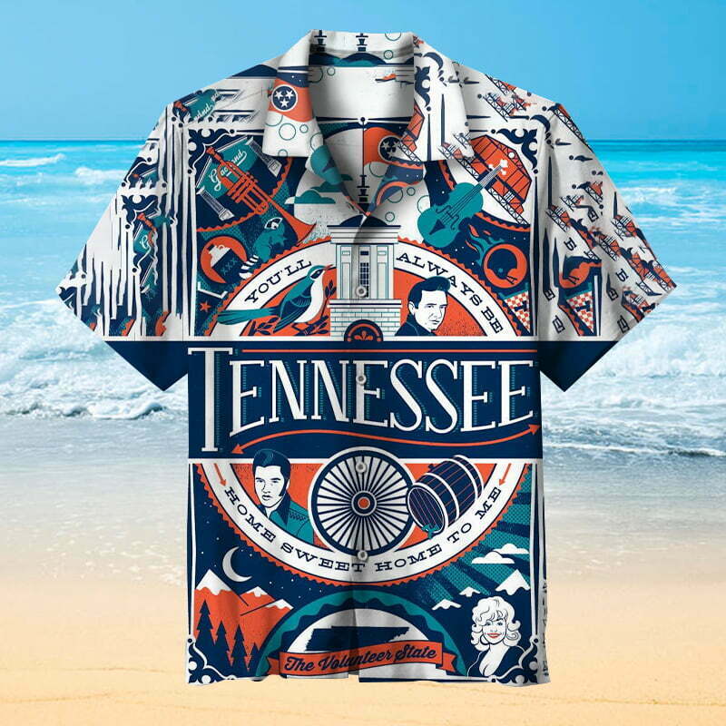 The Tennessee | Short-sleeved Unisex Hawaiian Shirt - Famjoys The Tennessee | Short-sleeved Unisex Hawaiian Shirt - Famjoys