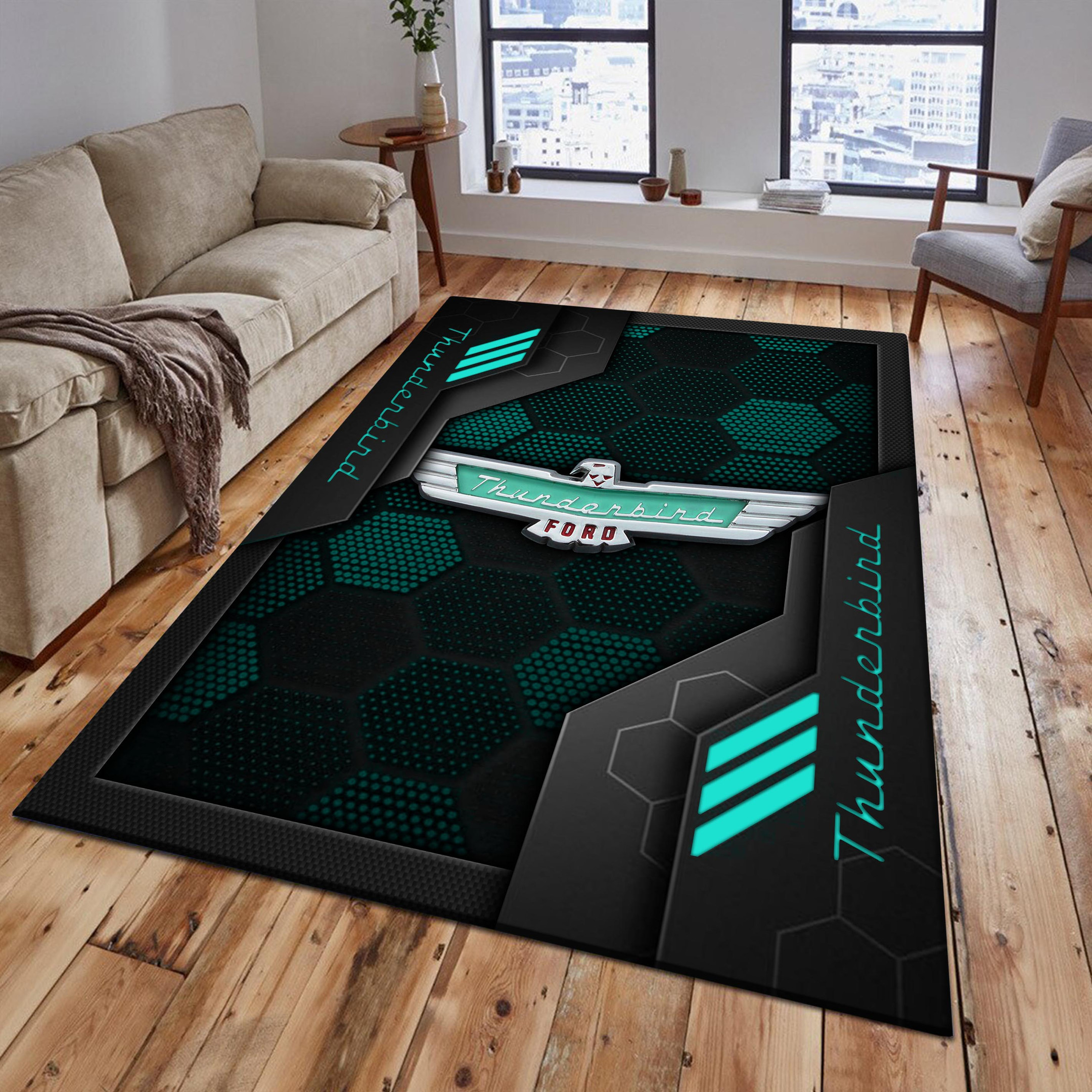 Thunderbird Area Rugs 2572 Multicolor - Famjoys Thunderbird Area Rugs 2572 Multicolor - Famjoys