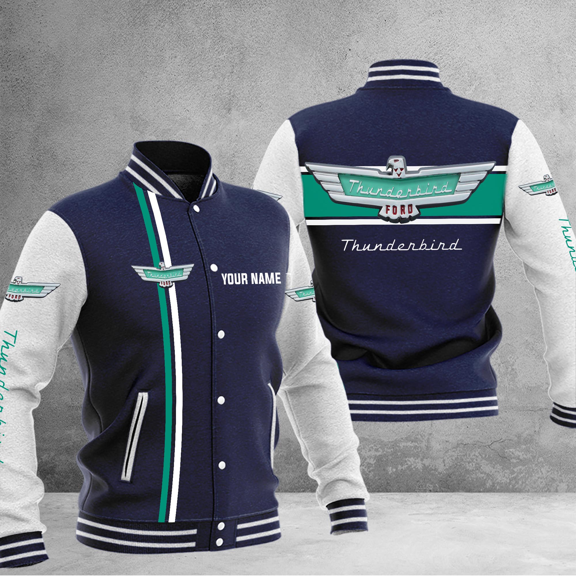 Thunderbird Baseball Jacket - Famjoys Thunderbird Baseball Jacket - Famjoys