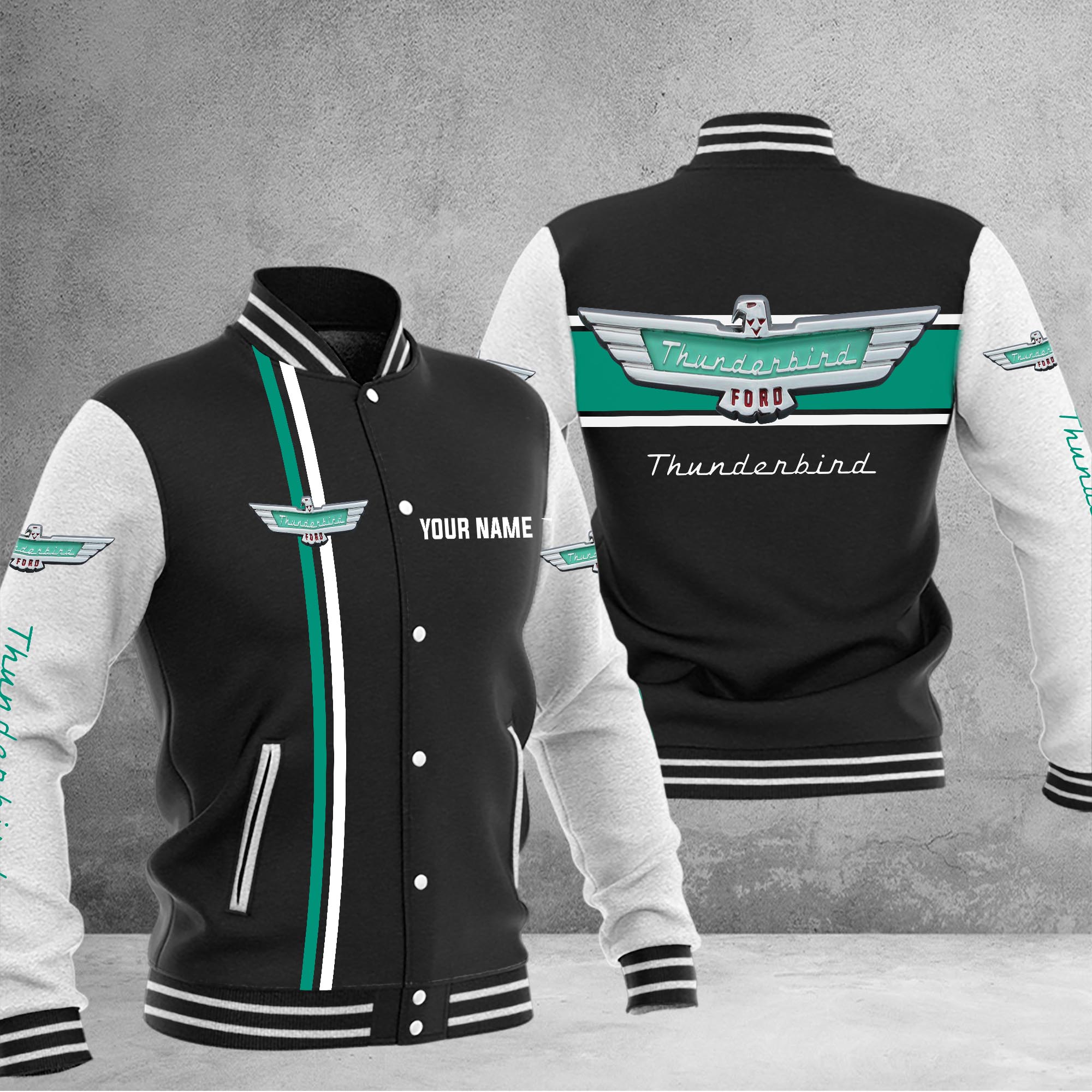 Thunderbird Baseball Jacket - Famjoys Thunderbird Baseball Jacket - Famjoys