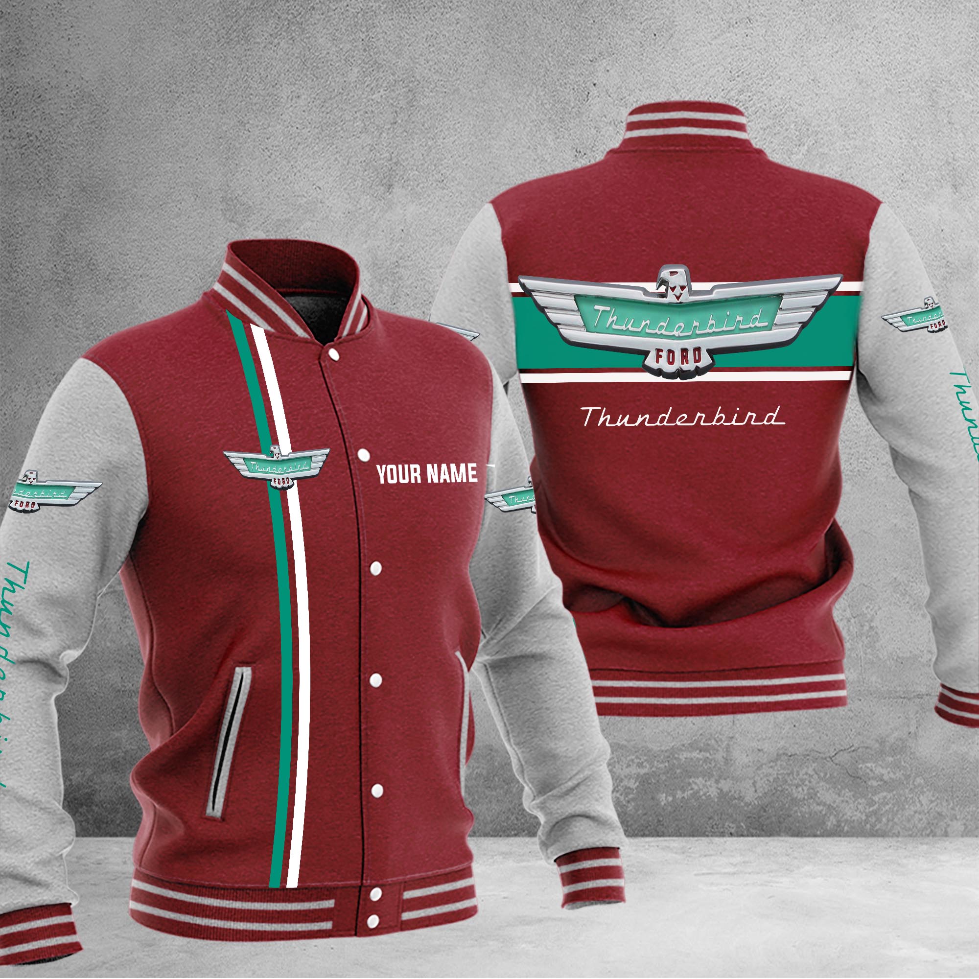 Thunderbird Baseball Jacket - Famjoys Thunderbird Baseball Jacket - Famjoys