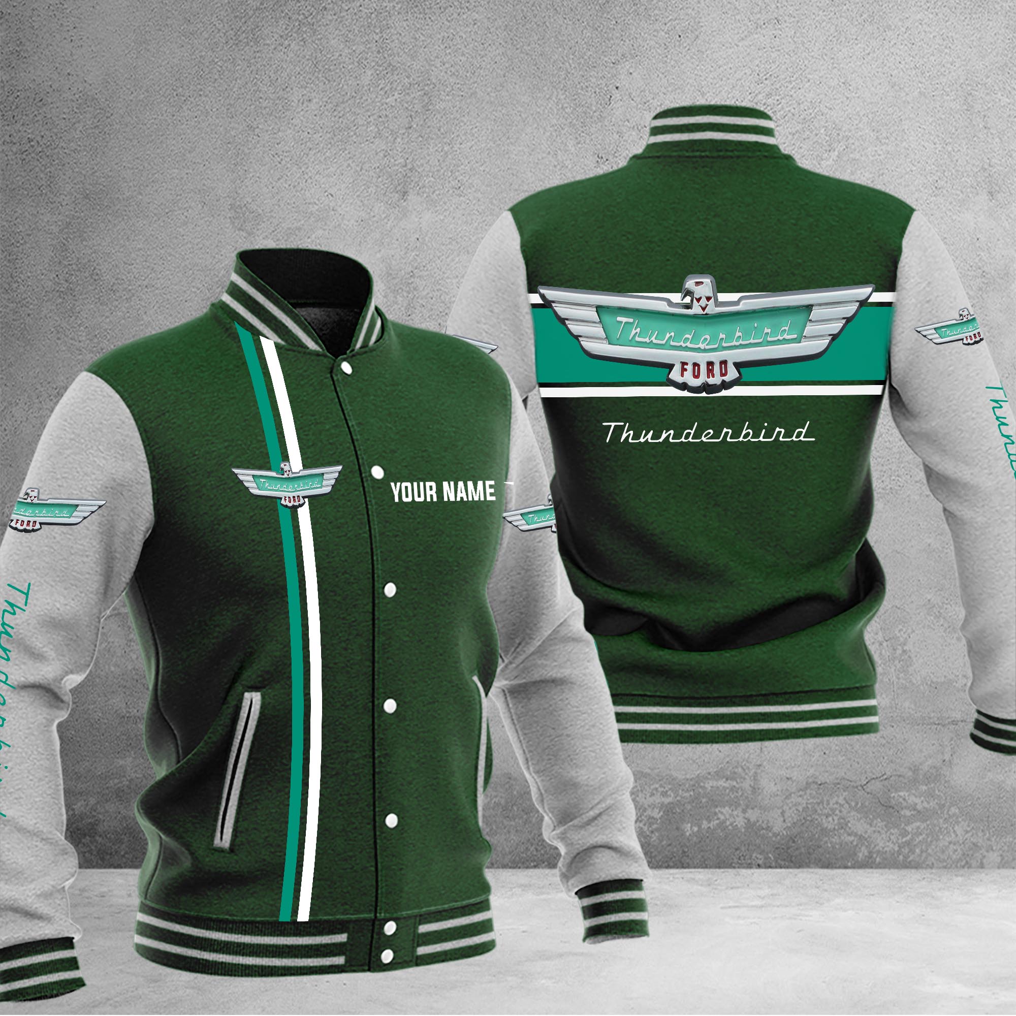 Thunderbird Baseball Jacket - Famjoys Thunderbird Baseball Jacket - Famjoys