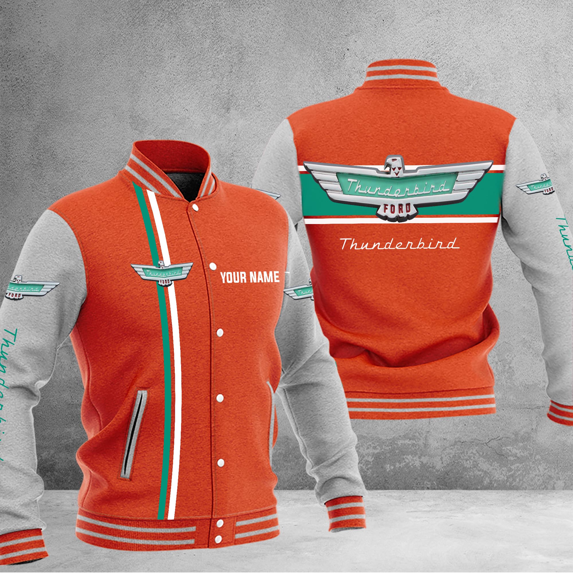 Thunderbird Baseball Jacket - Famjoys Thunderbird Baseball Jacket - Famjoys