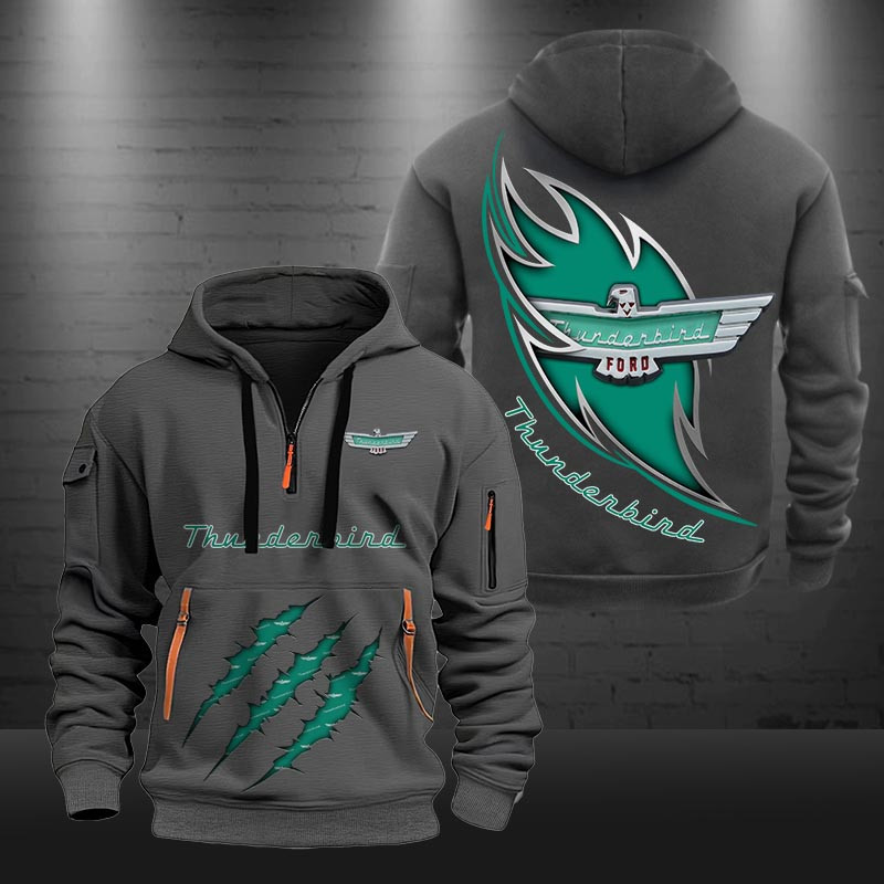 Thunderbird New Zip Hoodie 0488 Multicolor - Famjoys Thunderbird New Zip Hoodie 0488 Multicolor - Famjoys