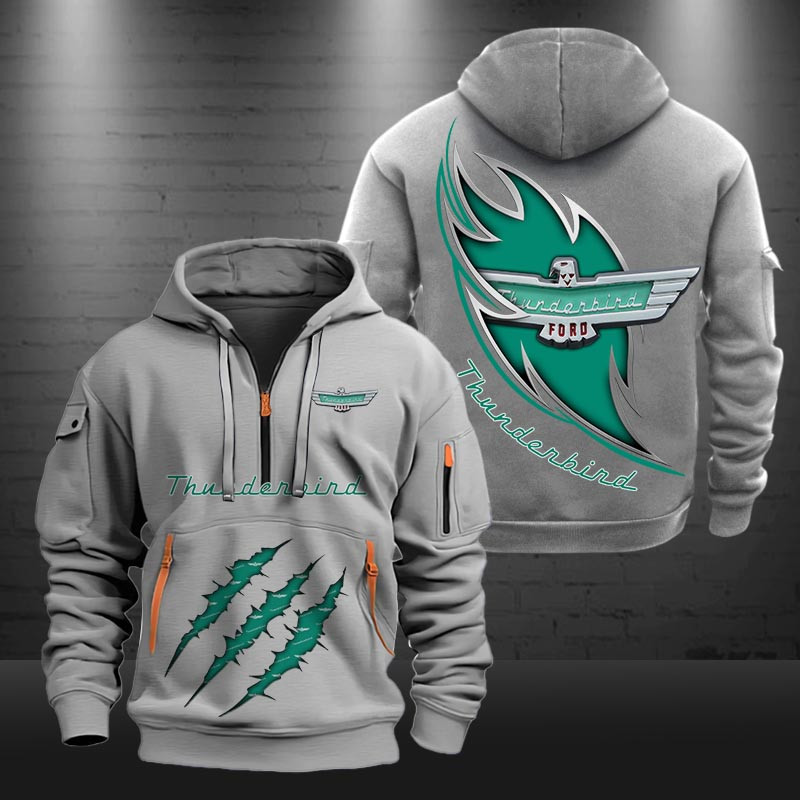 Thunderbird New Zip Hoodie 0488 Multicolor - Famjoys Thunderbird New Zip Hoodie 0488 Multicolor - Famjoys