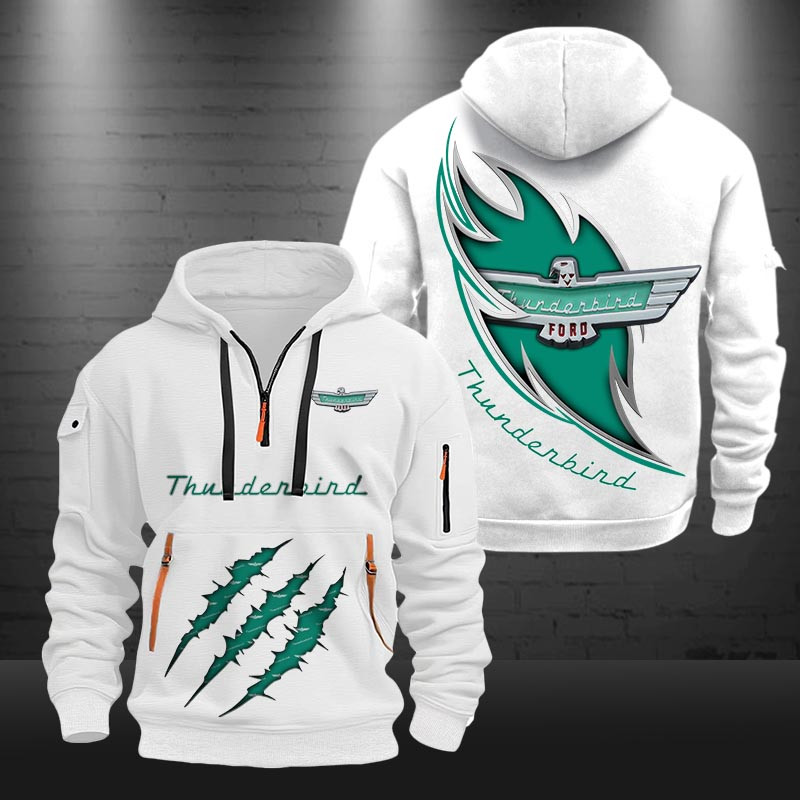 Thunderbird New Zip Hoodie 0488 Multicolor - Famjoys Thunderbird New Zip Hoodie 0488 Multicolor - Famjoys
