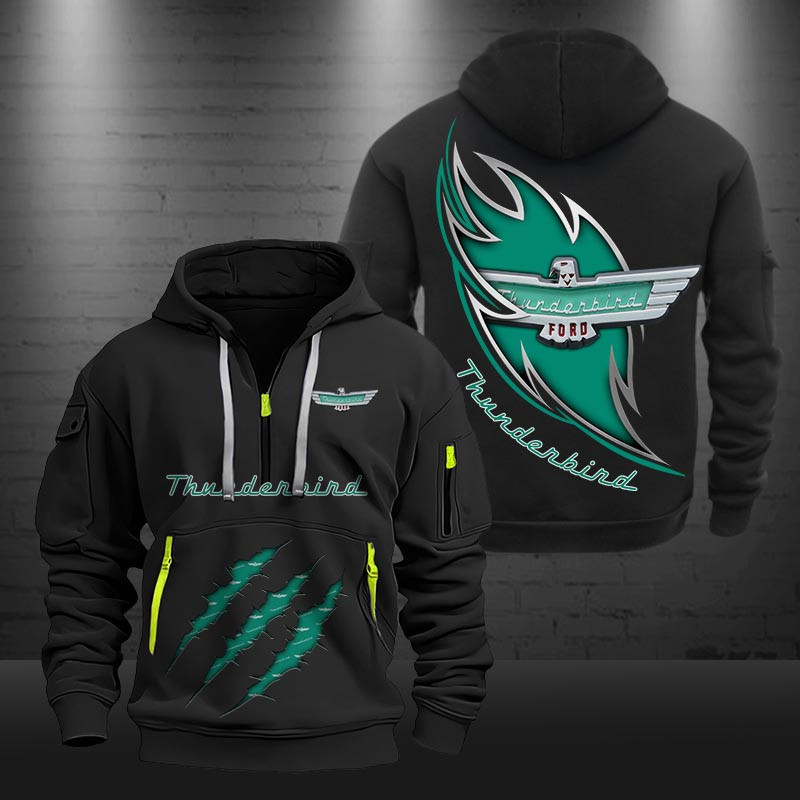 Thunderbird New Zip Hoodie 0488 Multicolor - Famjoys Thunderbird New Zip Hoodie 0488 Multicolor - Famjoys