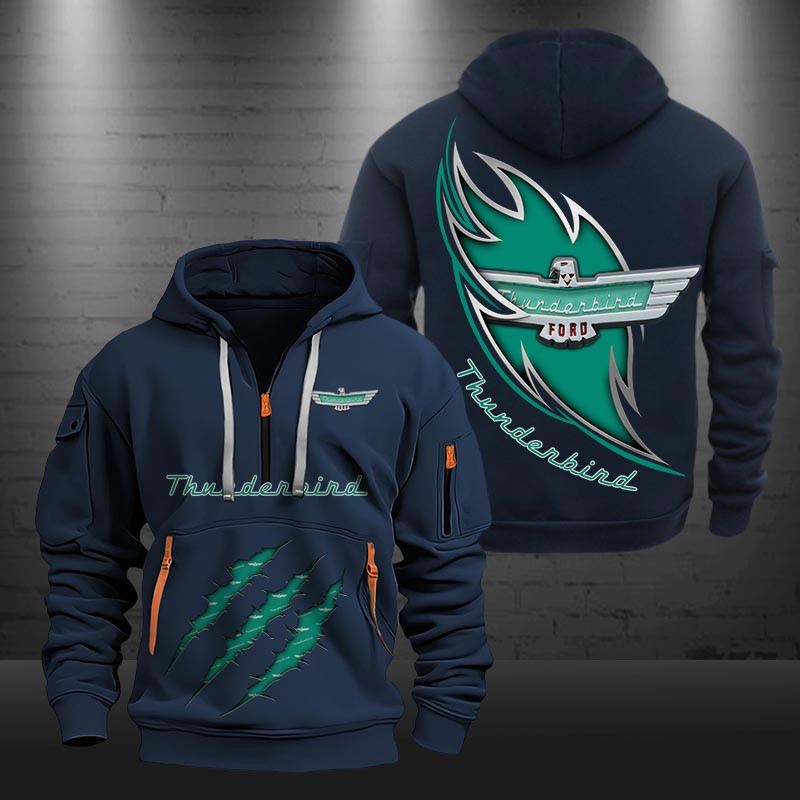 Thunderbird New Zip Hoodie 0488 Multicolor - Famjoys Thunderbird New Zip Hoodie 0488 Multicolor - Famjoys