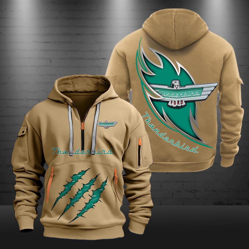 Thunderbird New Zip Hoodie 0488 Multicolor - Famjoys Thunderbird New Zip Hoodie 0488 Multicolor - Famjoys