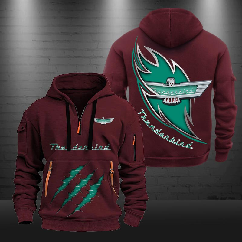 Thunderbird New Zip Hoodie 0488 Multicolor - Famjoys Thunderbird New Zip Hoodie 0488 Multicolor - Famjoys