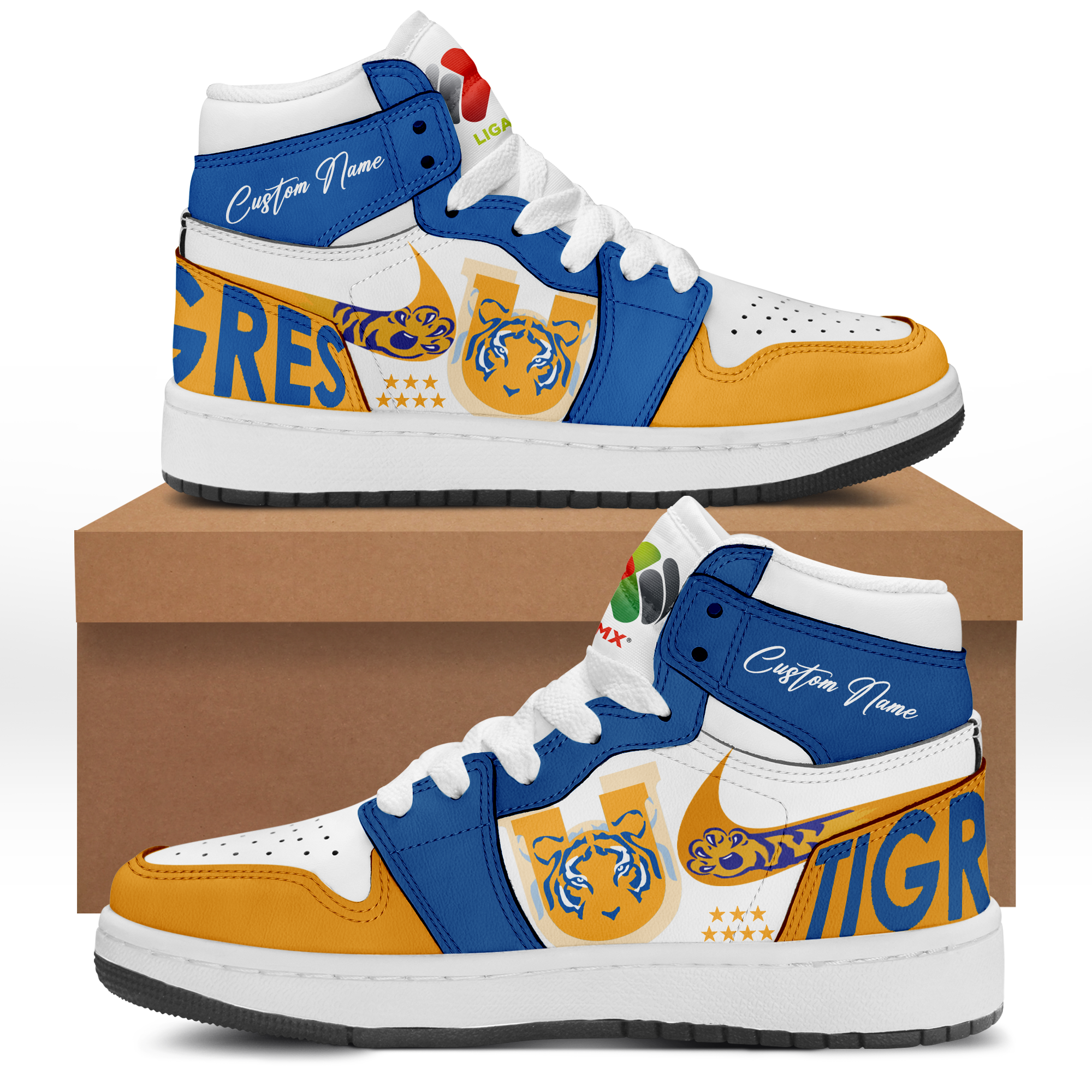 Tigres UANL Campeón Liga Mx 2023 Sneaker AJ1 - Famjoys Tigres UANL Campeón Liga Mx 2023 Sneaker AJ1 - Famjoys