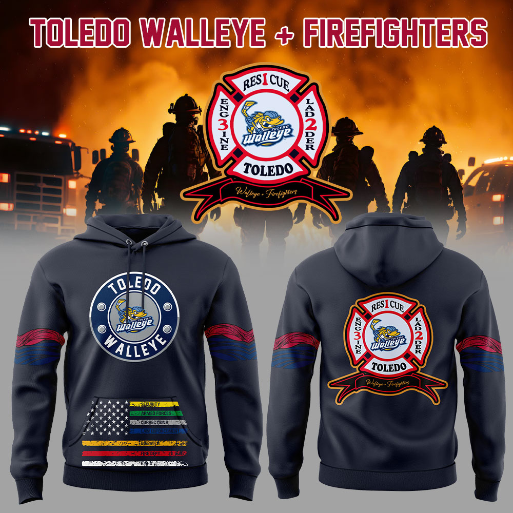 Toledo Walleye Firefighters Hoodie Set+NT25122423ID10DS10 - Famjoys Toledo Walleye Firefighters Hoodie Set+NT25122423ID10DS10 - Famjoys