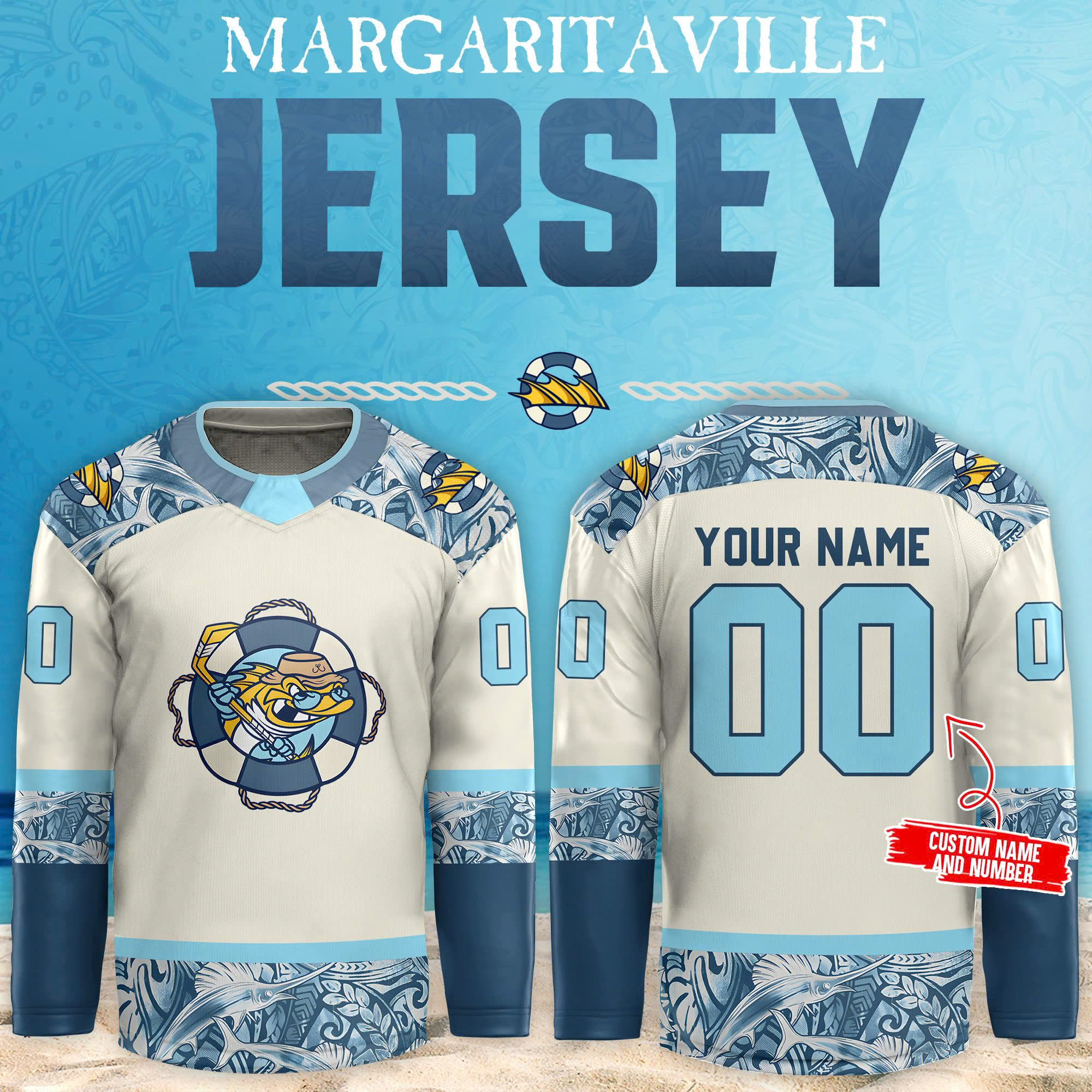 Toledo Walleye Margaritaville Jersey - Famjoys Toledo Walleye Margaritaville Jersey - Famjoys