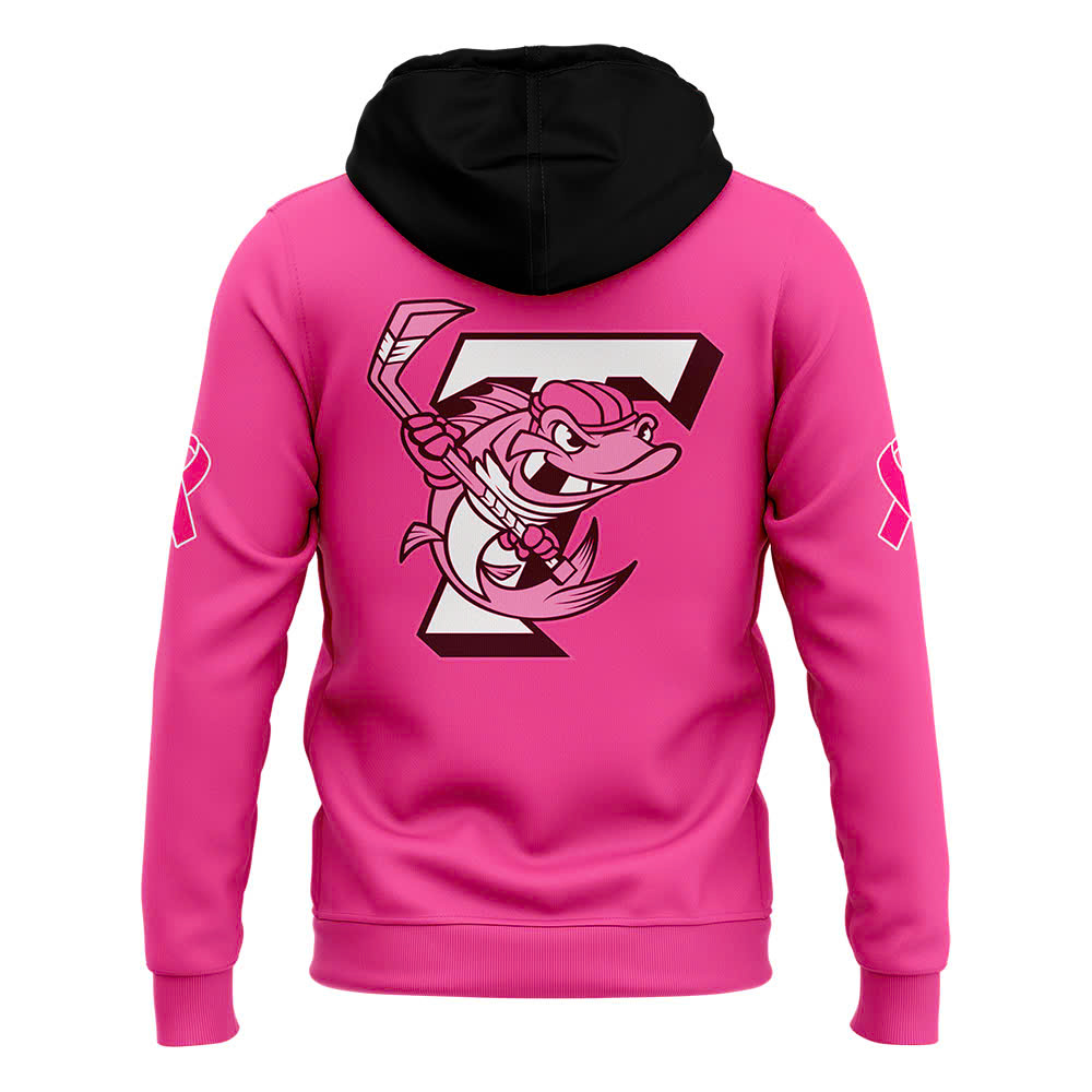 Toledo Walleye x 2025 Pink in the Rink Premium Pullover Hoodie - Famjoys Toledo Walleye x 2025 Pink in the Rink Premium Pullover Hoodie - Famjoys