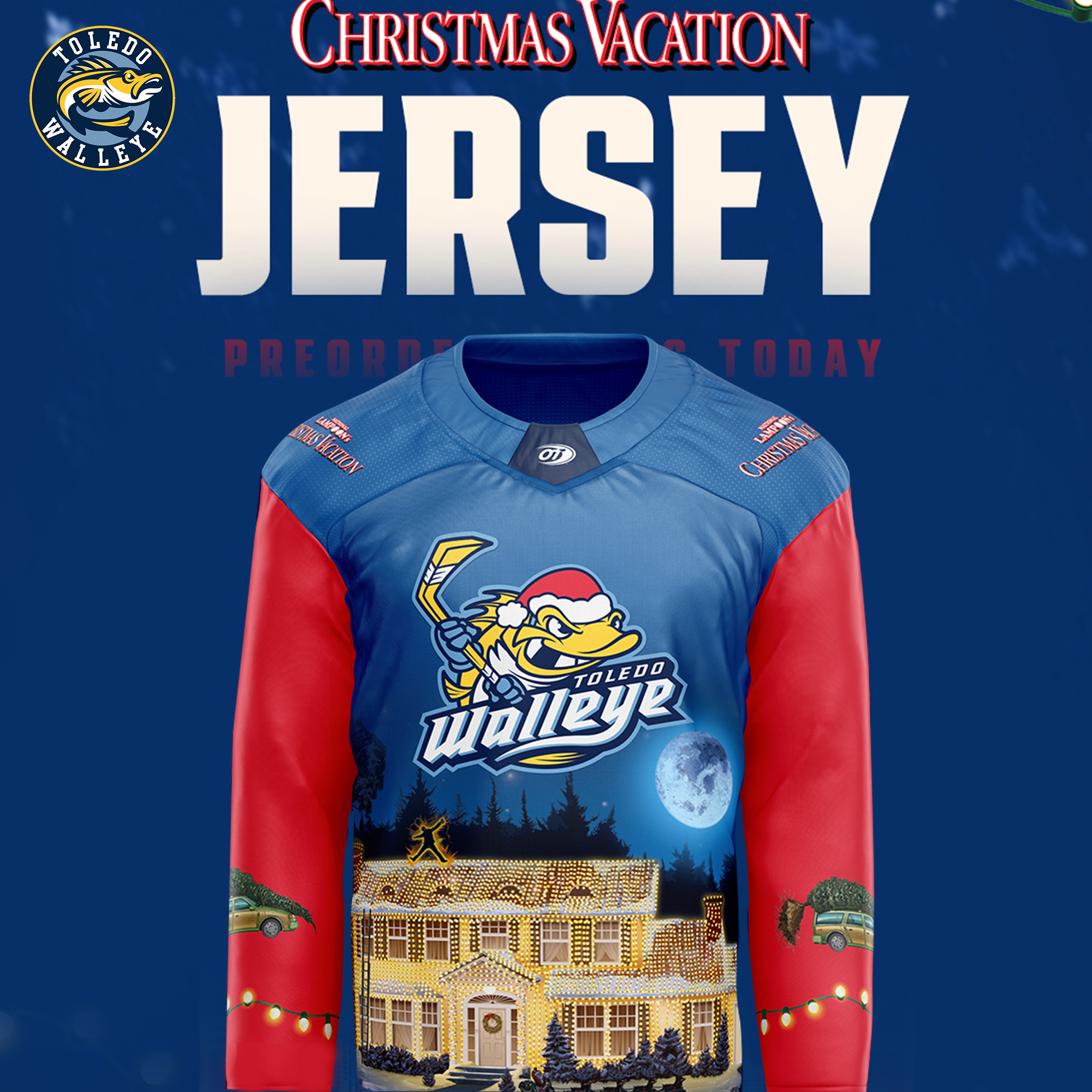 Toledo Walleye x Christmas Vacation Jersey - Famjoys Toledo Walleye x Christmas Vacation Jersey - Famjoys