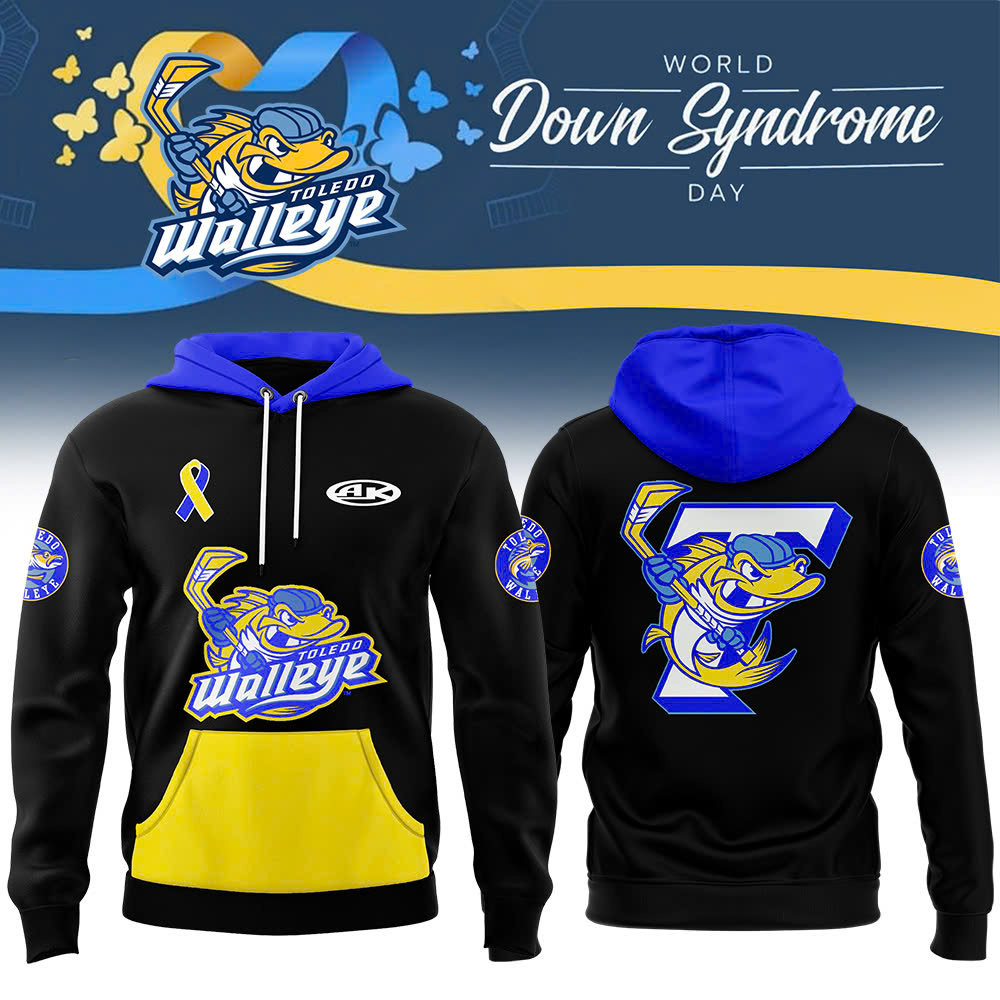 Toledo Walleye x Down Syndrome Pullover Hoodie - Famjoys Toledo Walleye x Down Syndrome Pullover Hoodie - Famjoys